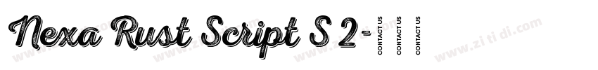 Nexa Rust Script S 2字体转换